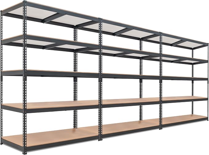 HOMEDANT 5 Tier Laminated Boltless Heavy Duty Garage Storage Adjustable Wide by TheBestOrganizingSolution