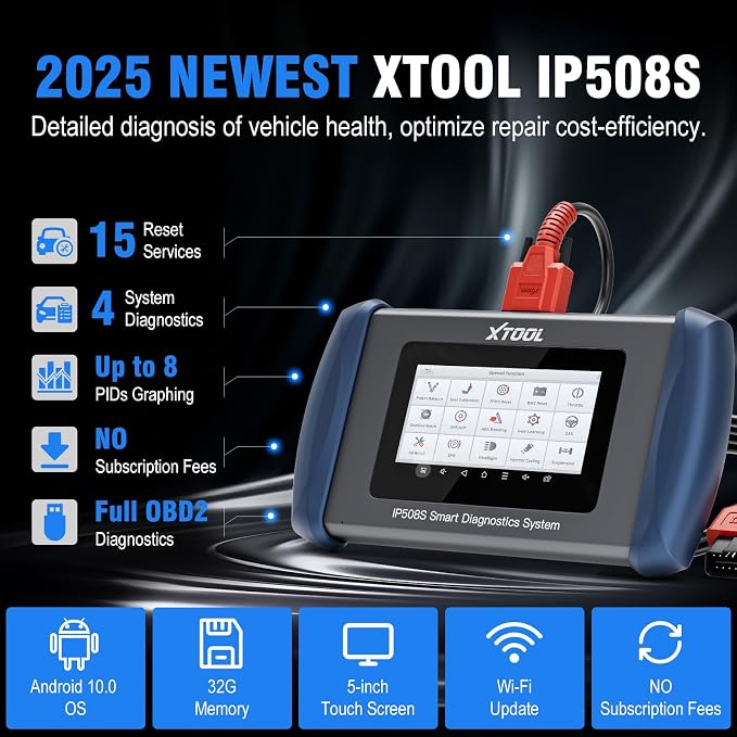 OBD2 Scanner Diagnostic Tool XTOOL IP508S: Code Reader - Image 4