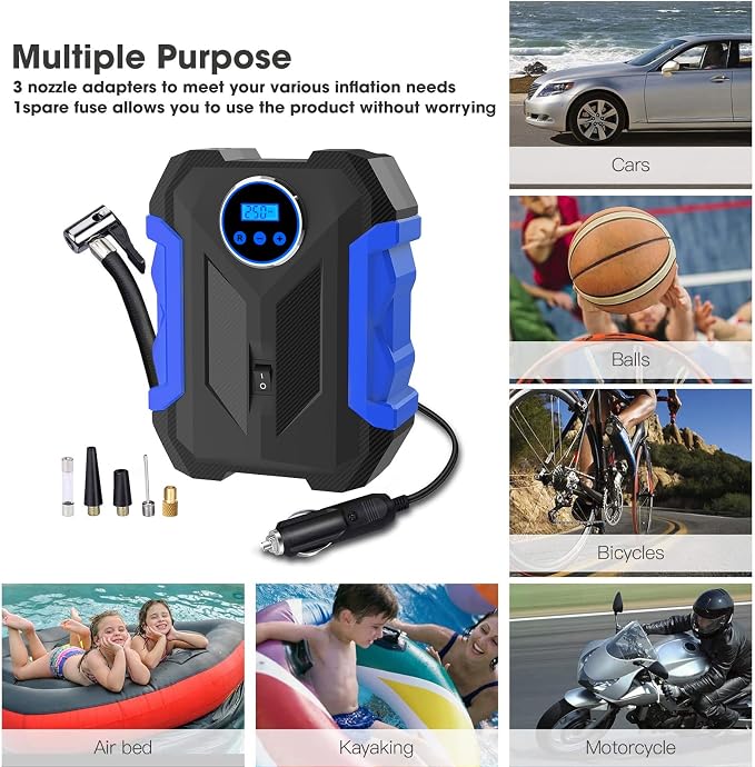 Digital Air Compressor for Car Auto Pump Portable Tire Inflator - Image 8
