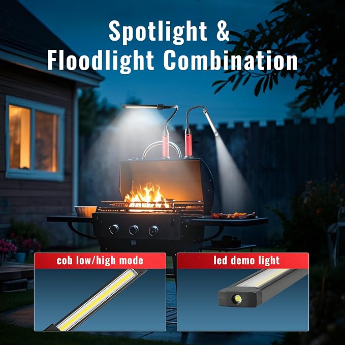 Rechargeable Work Light Magnetic, 800LM LED Work Light - Image 4