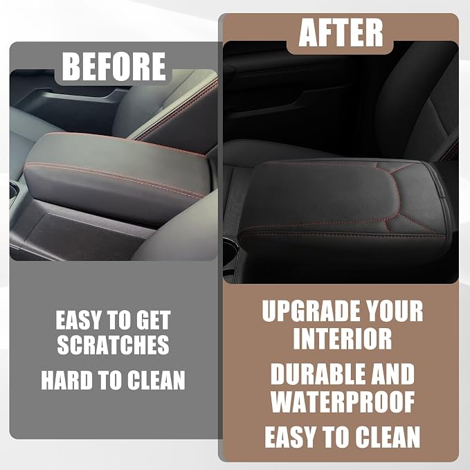 Muslogy Center Console Armrest Cover Compatible - Image 5