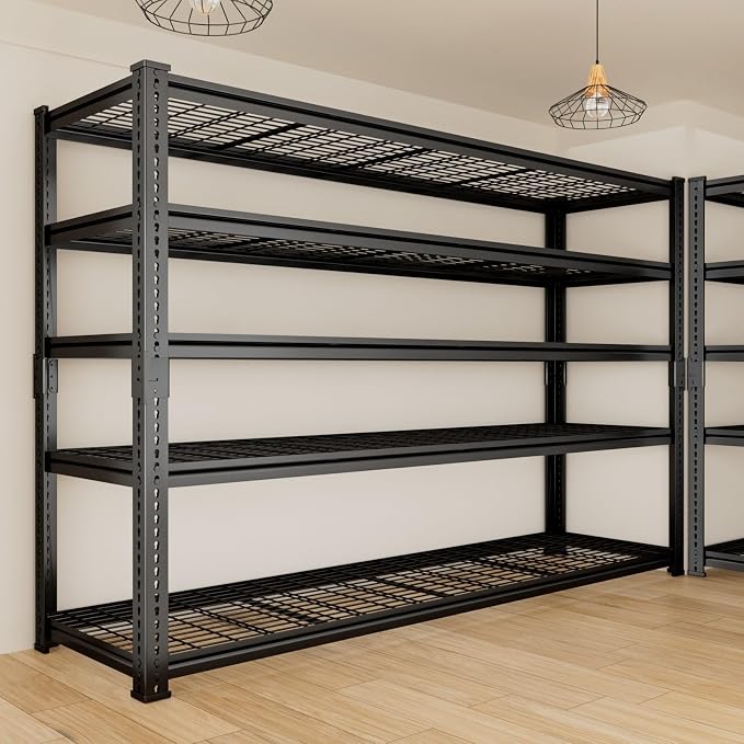 Storage Shelves, Garage Shelving Heavy Duty 3300 LBS Capacity, 5 Tier Utility - Image 9
