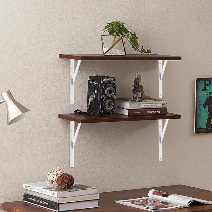 12 Pack L11 x H 8" White Heavy Duty Shelf Brackets - Image 5