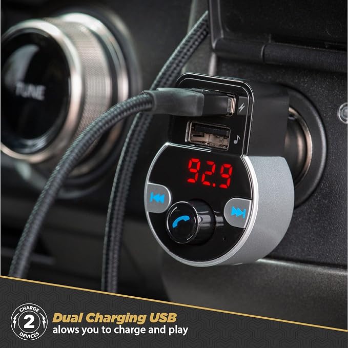 Scosche SBTFM4-XCES0 Select Bluetooth 5.0 FM Transmitter w/ Dual USB Charger - Image 4