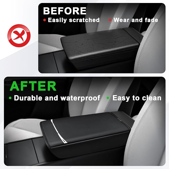 Muslogy Center Console Armrest Cover Compatible - Image 6