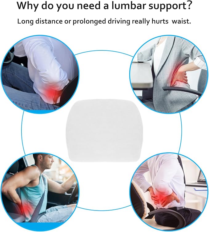 Lumbar Support Pillow Ergonomic Memory Foam Lumbar Pillow - Image 4