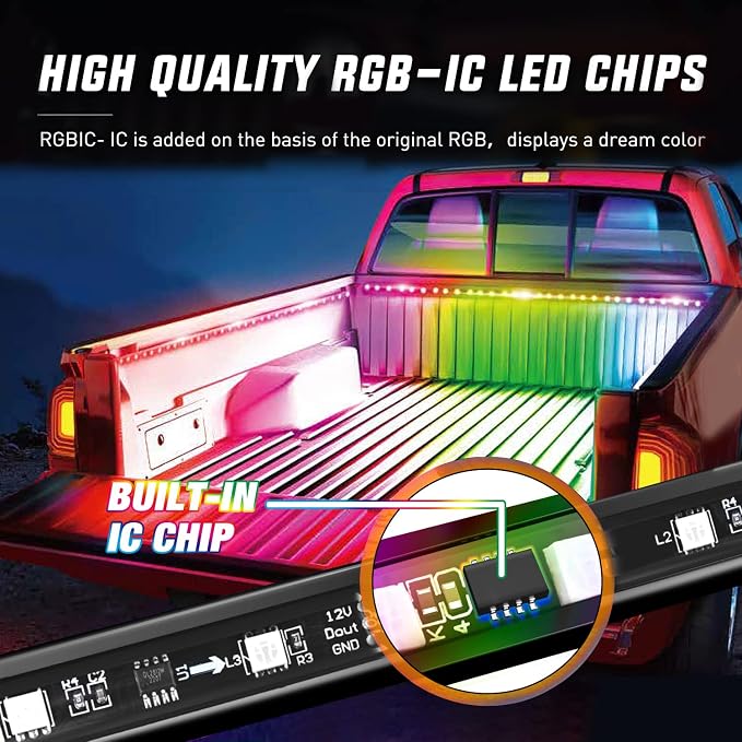 Nilight Truck Bed Light Strip RGB-IC LED Bar - Image 2