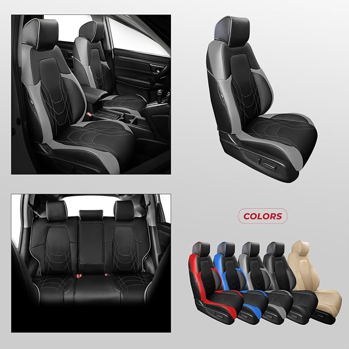 FREESOO CRV Seat Covers Full Set, - Image 8
