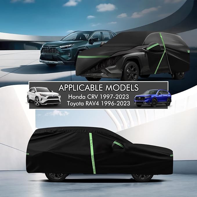 Car Cover for Honda CRV 1997-2025, Toyota RAV4 1996-2025, 210D Outdoor - Image 3