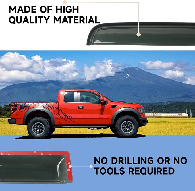 Window Visors Rain Guards Shield Fit - Image 8