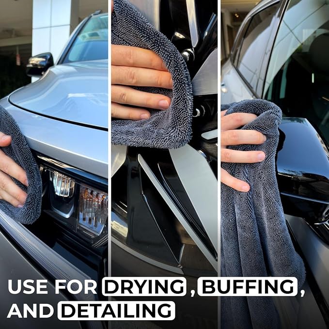 Large Car Drying Towel, 1300 GSM Professional Car Towel - Image 6