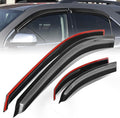 Auto Dynasty Set of 4 Carbon Fiber Pattern Window Visors Compatible 2010 2011 by AutoDynasty