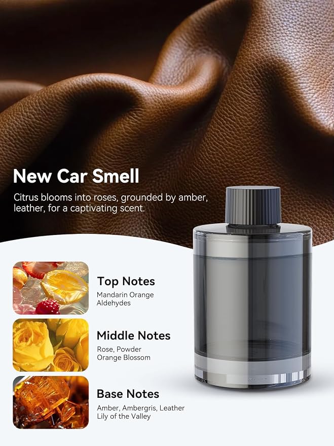 Ceeniu Smart Car Air Freshener, New Car Smell, Larger 135ml Capacity, - Image 8