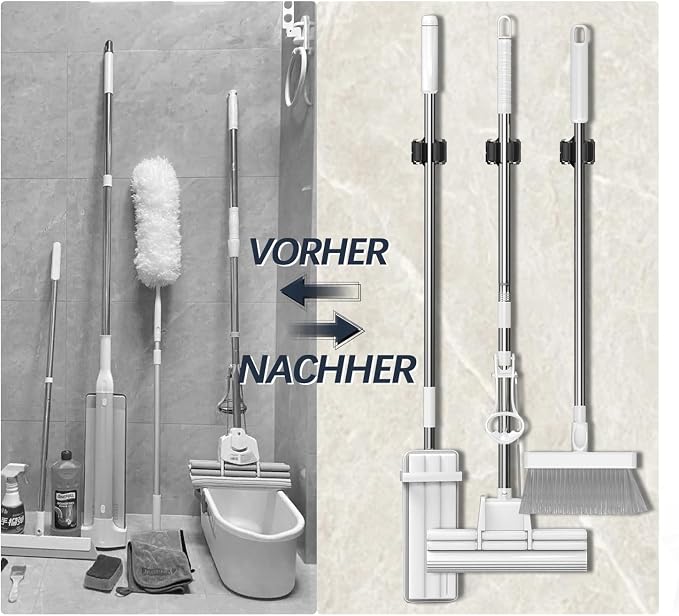 Mop and Broom Holder Big Size Hanging 1 KG Extra, Broom Holder 12 Pack - Image 7