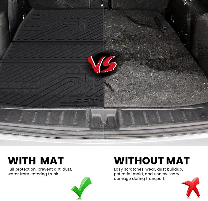 LASFIT Backrest & Cargo Mat for Mitsubishi Outlander 2022-2025, Custom Fit - Image 6