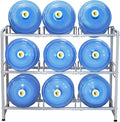 5 Gallon Water Jug Holder 9 Jugs Capacity, Newly Upgraded 3-Tier Heavy Duty by THRIFTYRACK