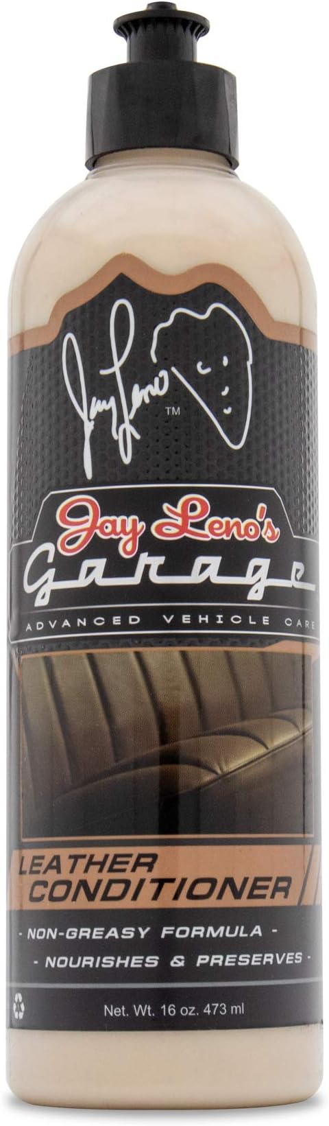 Jay Leno's Garage Leather Conditioner – 16 oz | Nourishes & Protects Car by JayLenosGarage