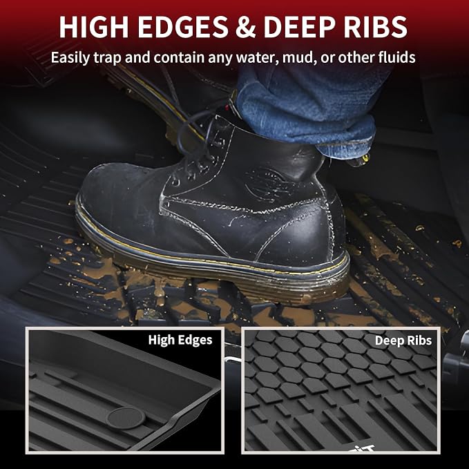 LASFIT Floor Mats&Trunk Mat for Toyota Sienna 8 Seats 2021-2024 2025 All - Image 3