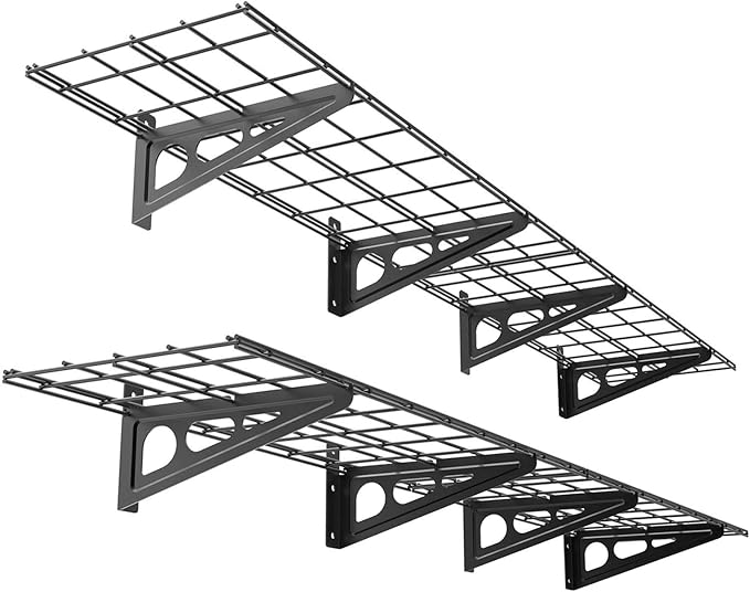 FLEXIMOUNTS 12-inch-by-72-inch Wall Shelf Garage Storage Rack Wall Mounted by FLEXIMOUNTS
