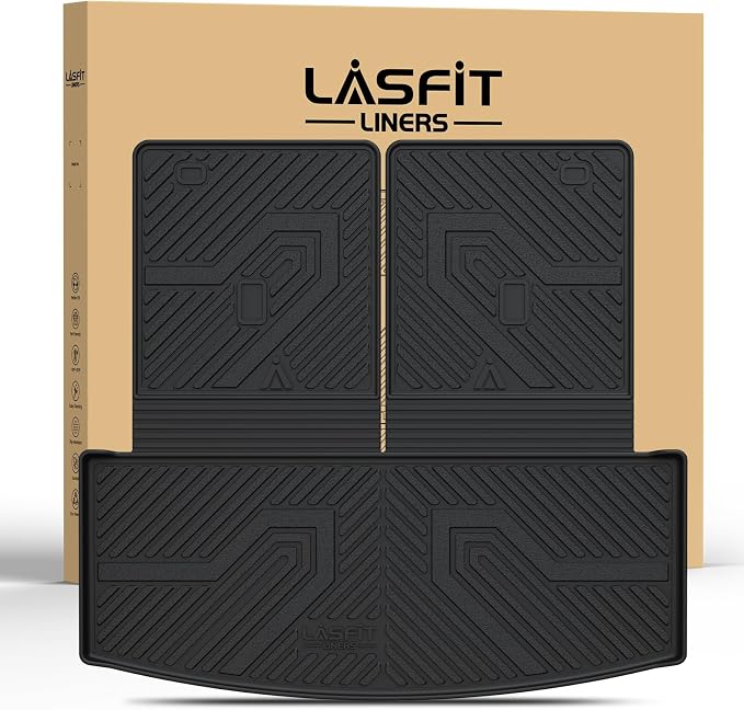 LASFIT Trunk & Backrest Mat for Ford Explorer 2020-2025, Custom Fit All Weather by LASFIT