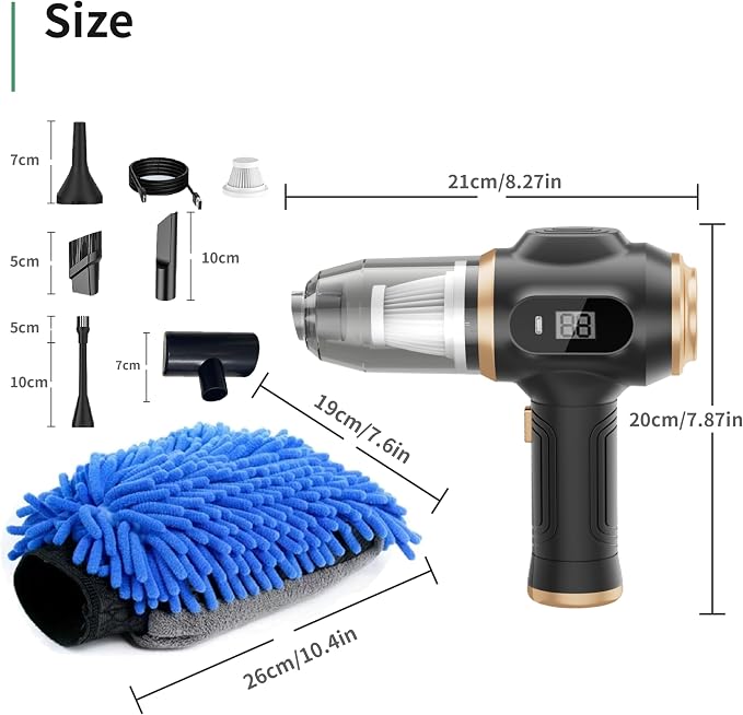 Car Vacuum Portable Cordless, Handheld Vacuum Cordless - Image 3