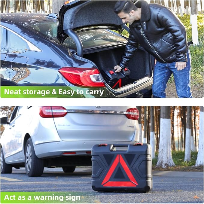 EFFIROSO Upgrade LED Light Electric Car Jack 5 Ton12V Hydraulic Jack Lift - Image 7