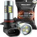 SEALIGHT H10/9145/9140 LED Fog Light Bulbs, 6000K Xenon White, 27 SMD Chips by SEALIGHT
