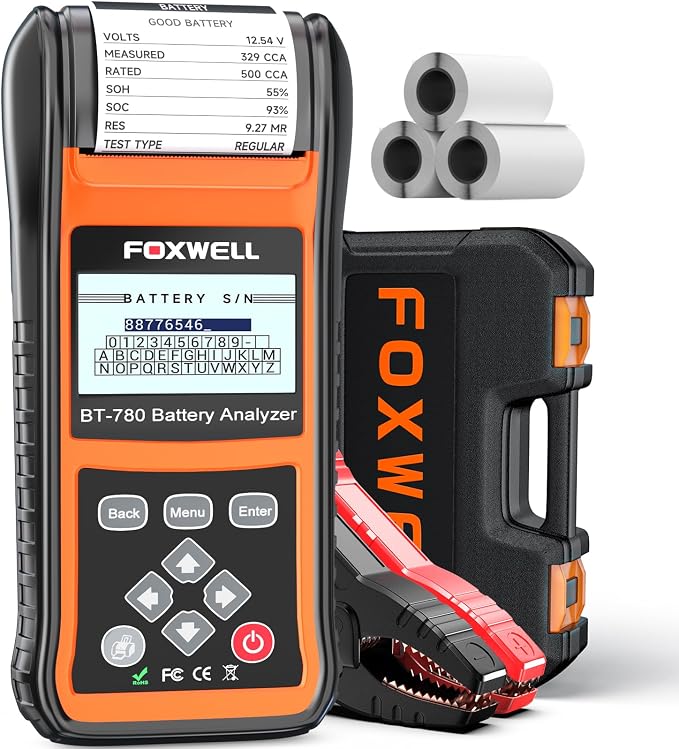 FOXWELL BT780 Car Battery Tester, 12V 24V Battery Load Tester by FOXWELL