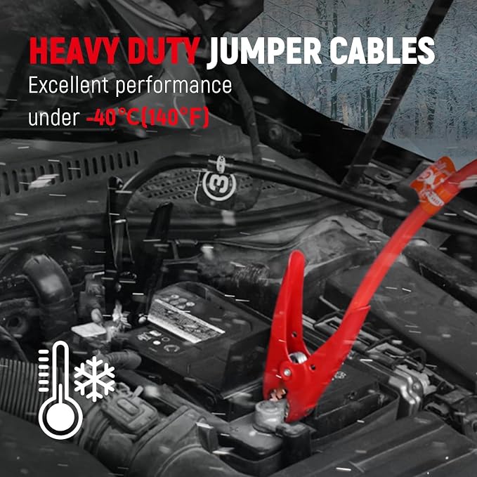 TOPDC 1 Gauge 25 Feet Jumper Cables - Image 4