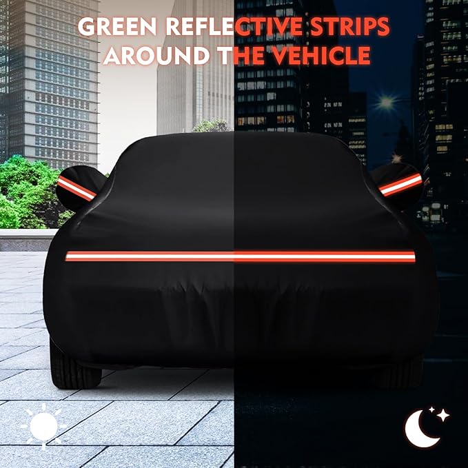 QUNSUNUS 6 Layer Car Cover for Ford Mustang 1964-1968 Waterproof All Weather - Image 7