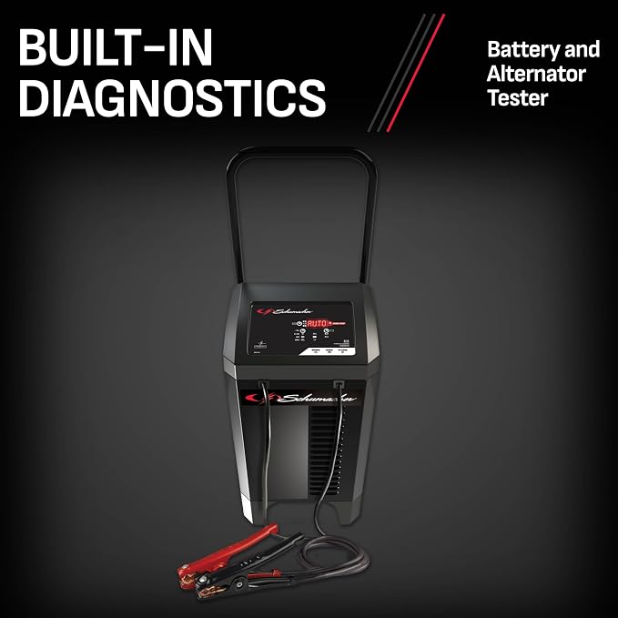 Schumacher Electric Wheeled Battery Charger and Engine Starter, Fully Automatic - Image 5