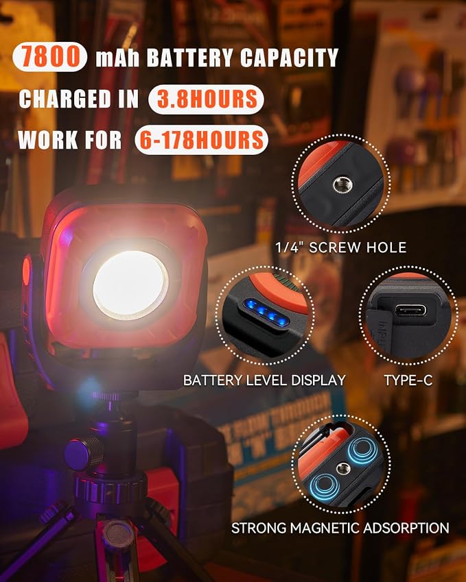 SUNREI 1300LM LED Magnetic Work Light - Image 3