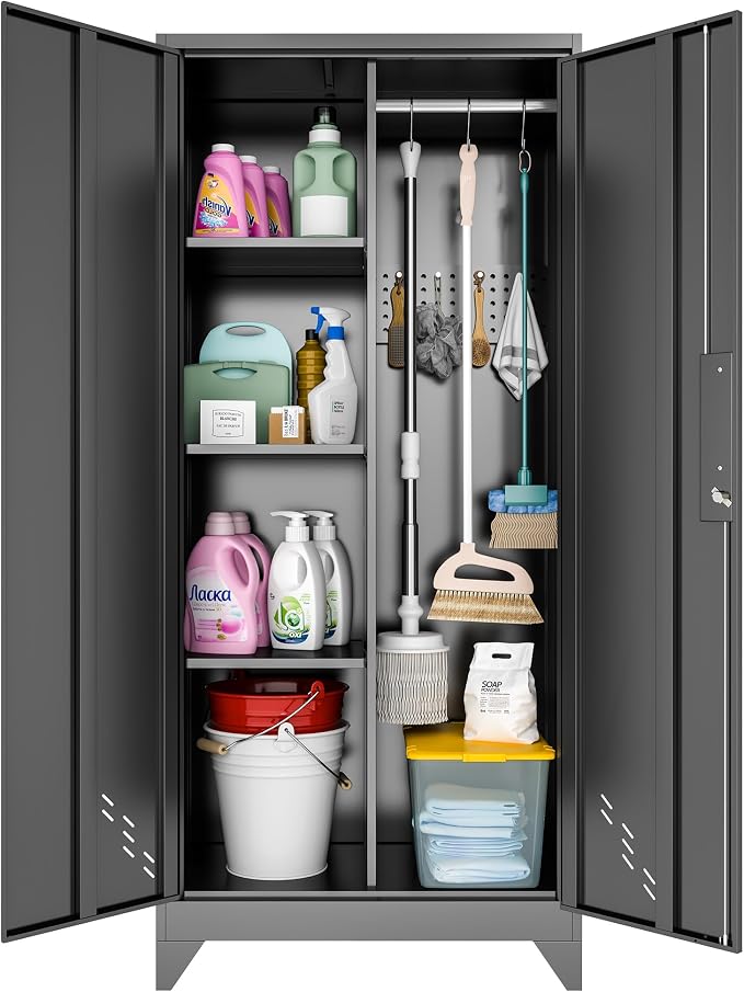 61" H Metal Storage Cabinet, Storage Shed - Image 8
