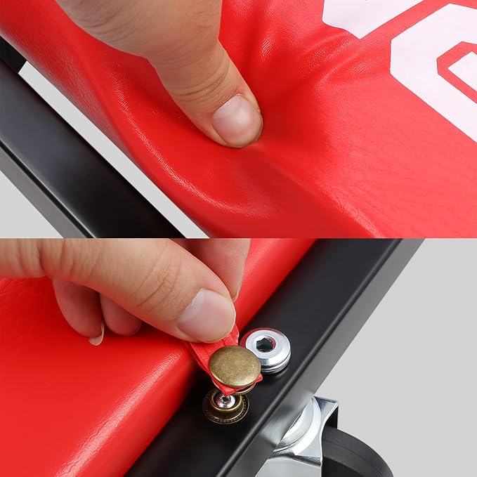 DNA Motoring TOOLS-00192 48" 2 IN 1 Folding Rolling Garage Shop Creeper Roller - Image 5
