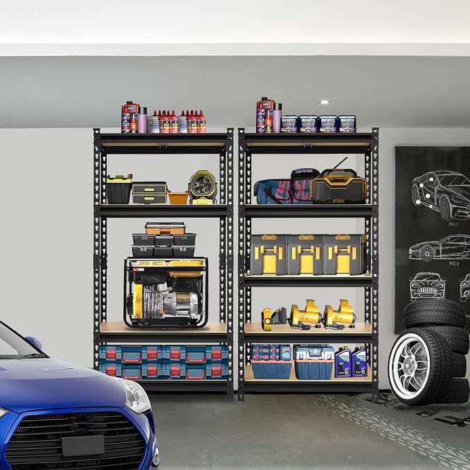 BIG RED 5 Tier Heavy Duty Garage Storage Shelving: Adjustable Metal Utility - Image 2