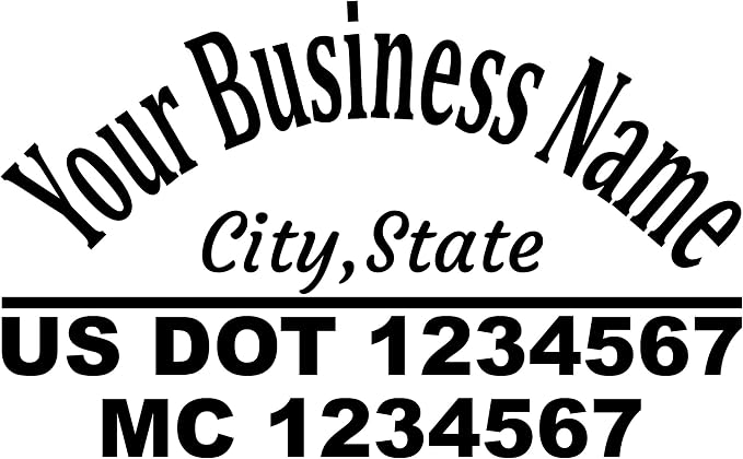 Custom US DOT Trucking Decal Stickers Tow Truck, 18 Wheeler, Van MC Number - Image 3