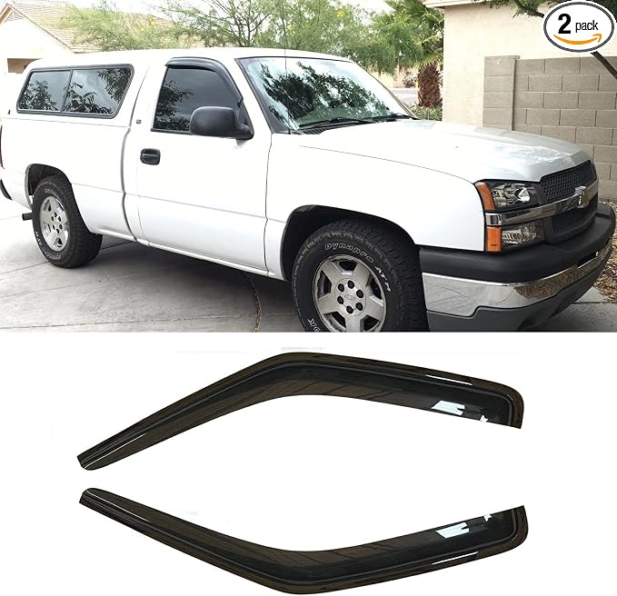 Rainproof Side Window Wind Deflectors by Puermto