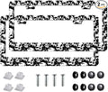 2Pack of Skull License Plate Frames Horror Skull Car Decor Accessories by Unknown