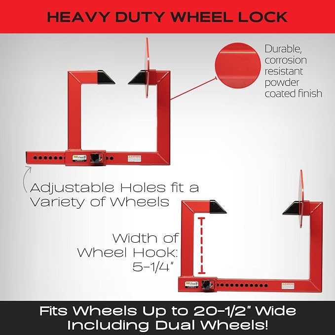 Equipment Lock Heavy Duty Wheel Lock - Image 4