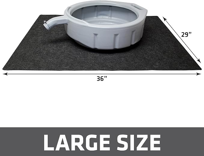 Drymate Oil Spill Mat, Premium Absorbent Oil Pad, Waterproof Backing Contains - Image 2