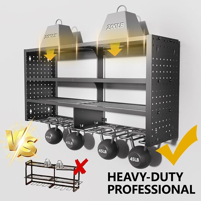 Large Power Tool Organizer Wall Mount, 4 Layer Garage Storage Cordless Tool - Image 6