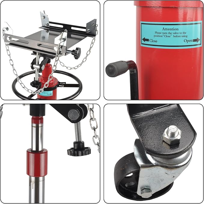 1600Lbs 2 Stage Hydraulic Transmission Jack Stand Telescoping 34" - Image 5