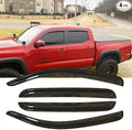 4pcs Outside Mount Style Window Rain Guards Durable Side Window Wind Deflectors by Deebior