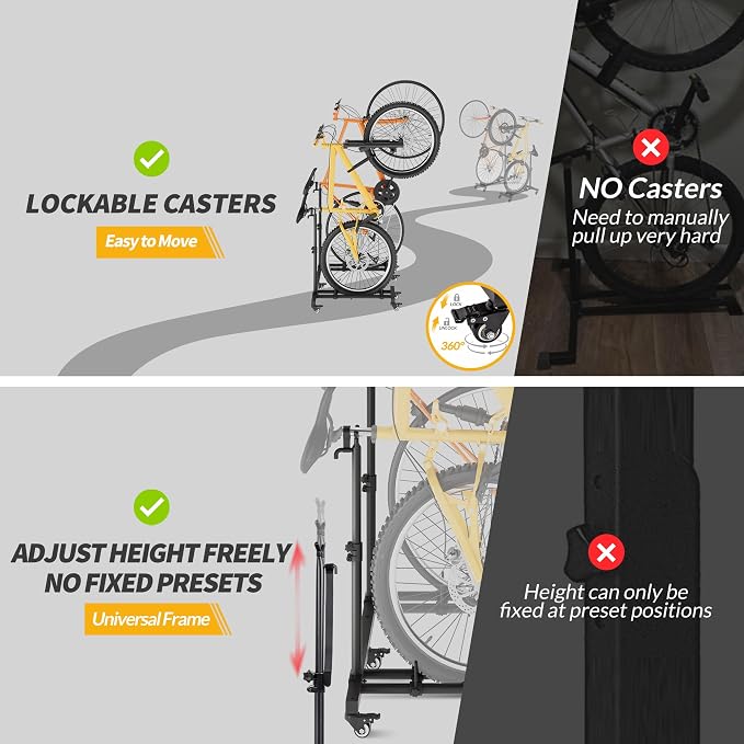 Vertical Bike Stands，Standing Bike Rack - Image 4