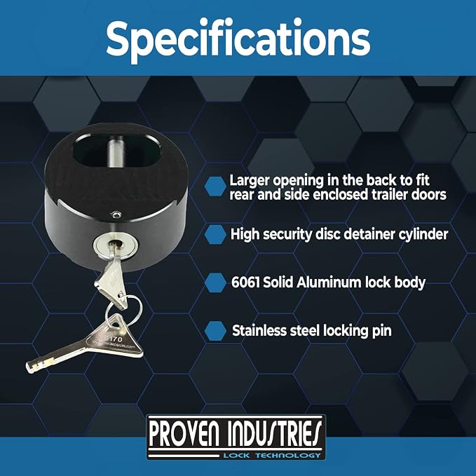 Proven Industries Model 400XL Puck-Lock Set, Made in The USA - Image 3