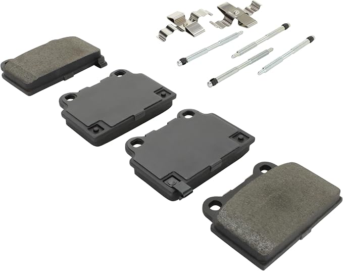 Premium Semi-Metallic Rear Brake Pads Compatible - Image 2