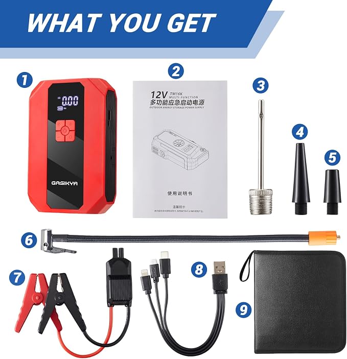 TM16E2 Car Jump Starter 7000Ah Jump Starter Battery Pack - Image 7