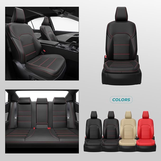 Leather Seat Covers for Toyota Camry 2025 LE SE Hybrid - Image 8