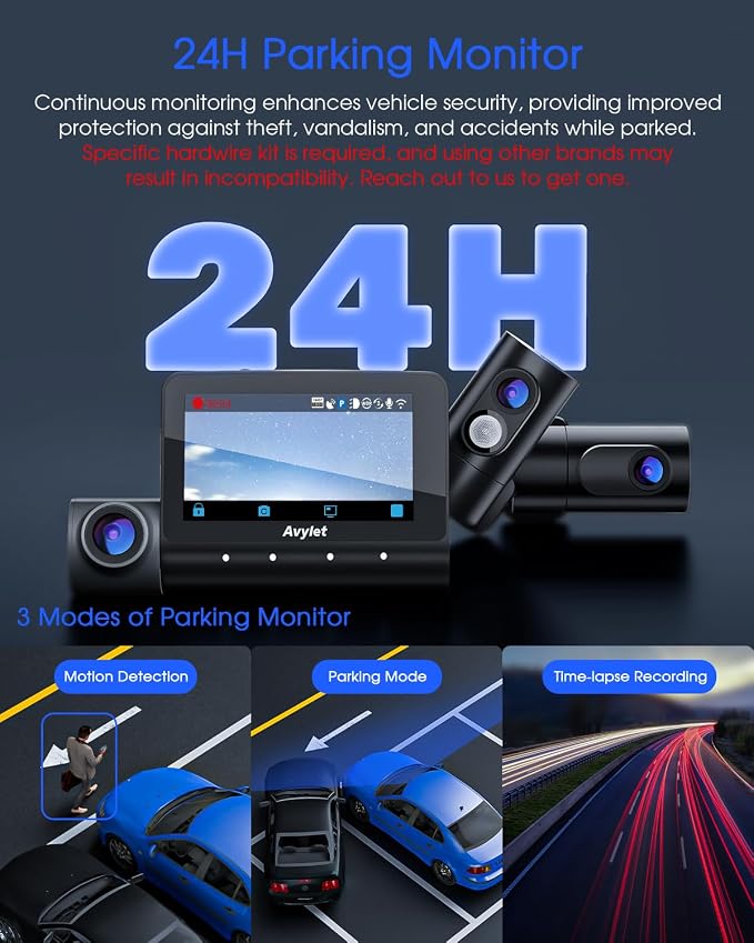 5K 3 Channel Dash Cam, Wi-Fi GPS - Image 8