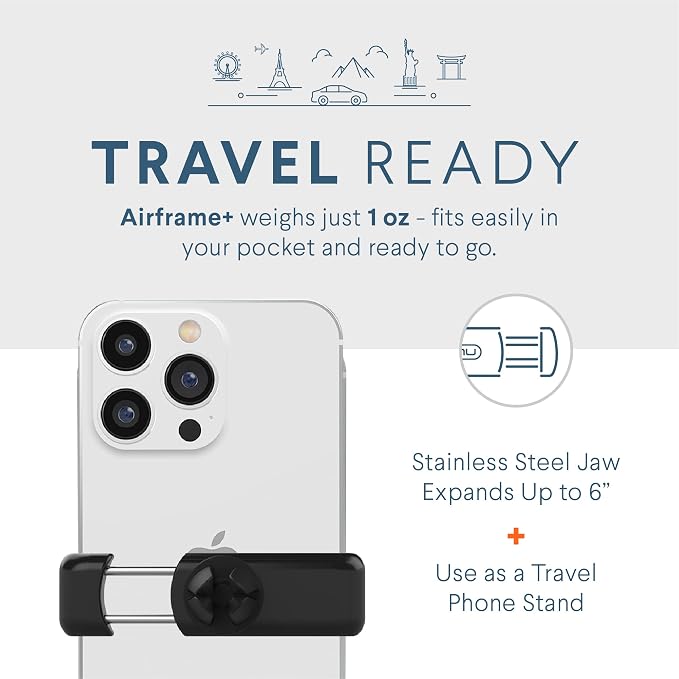 Kenu Airframe+, Air Vent Car Phone Holder Mount & Easy One Touch 5 Dashboard & - Image 4